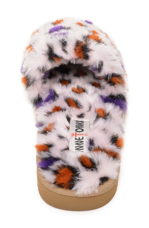 Minnetonka Faux Fur Slide Slipper