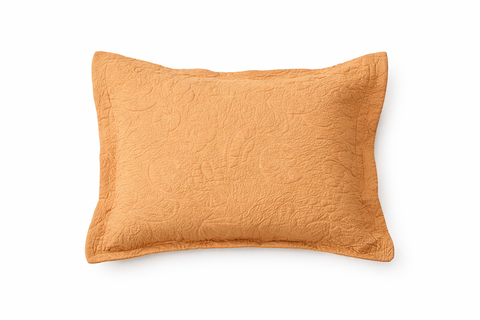 Taupe Shell Matelassé 100% Cotton Decorative Pillow Sham 20" x 26"