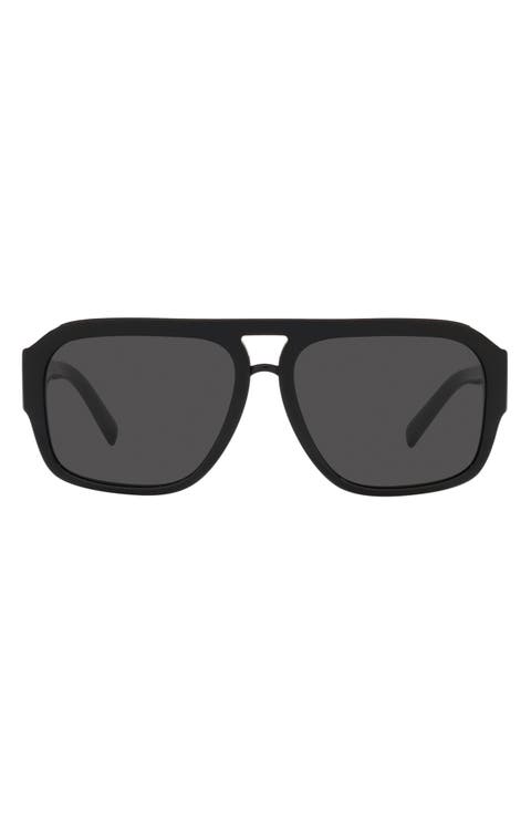58mm Aviator Sunglasses