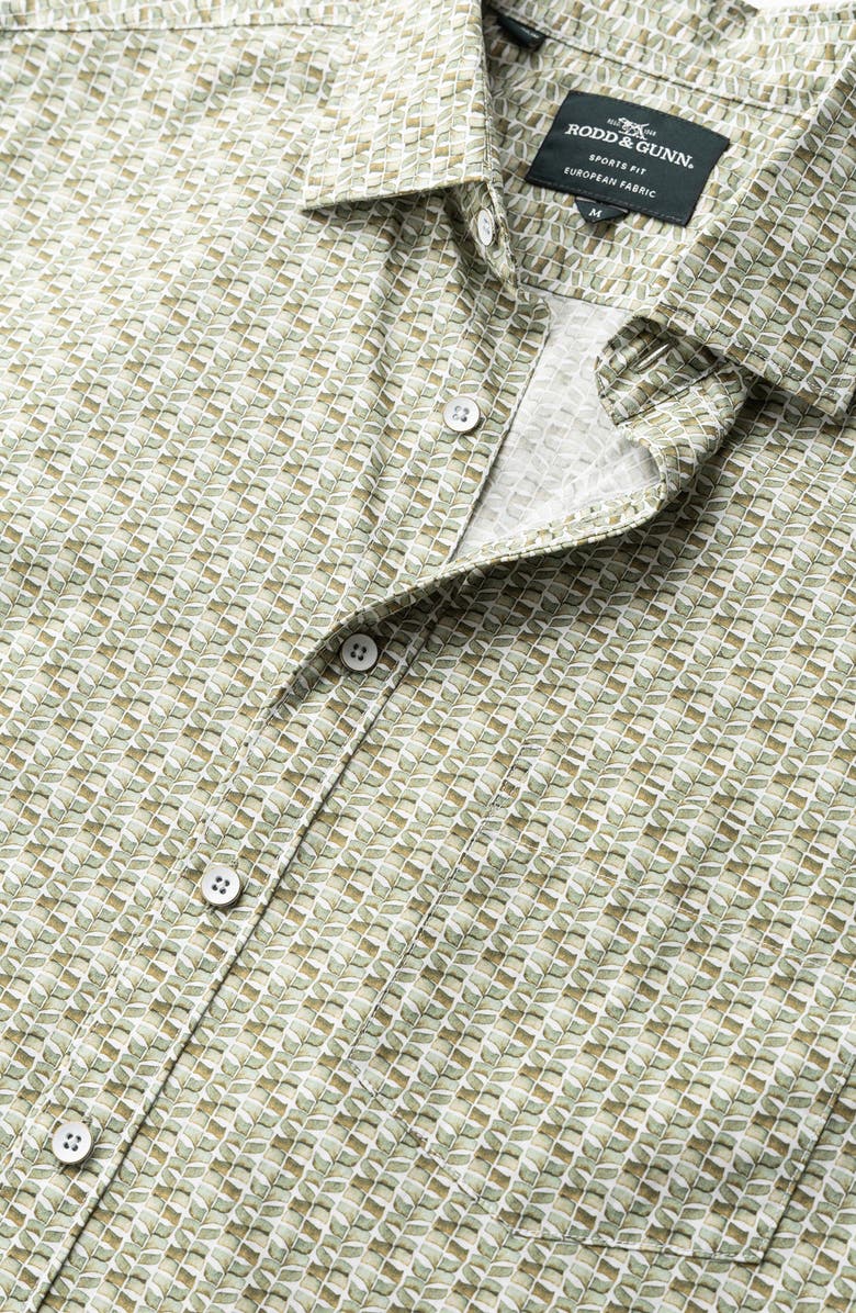 Rodd & Gunn Avonside Short Sleeve Organic Cotton Button-Up Shirt, Alternate, color, Fern