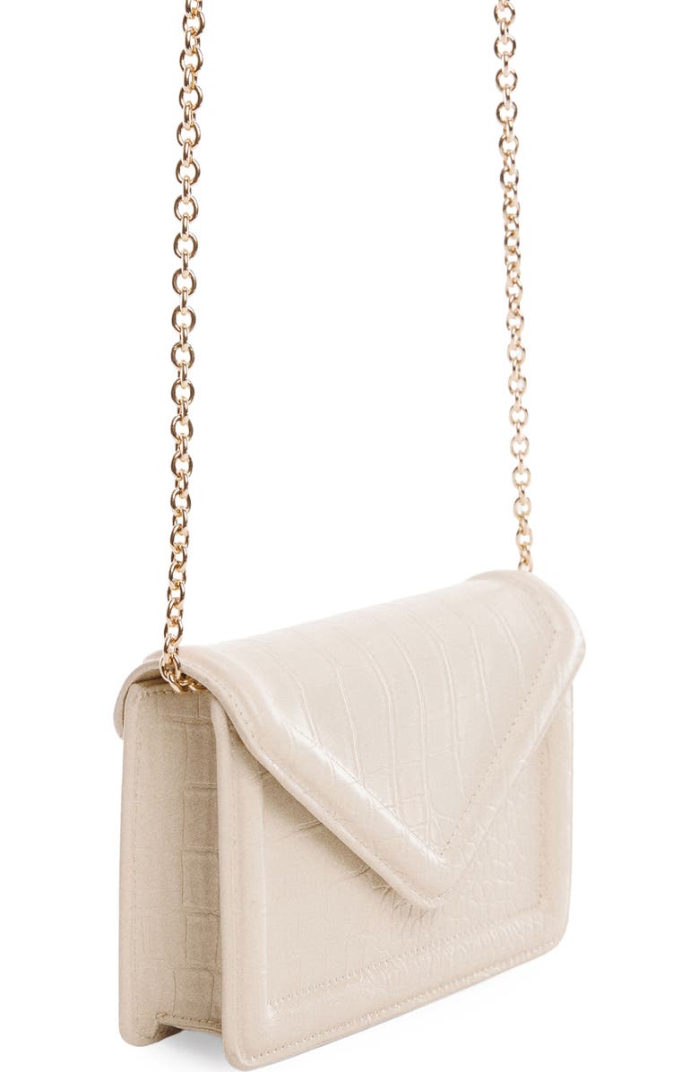 MANGO Envelope Flap Faux Leather Bag, Alternate, color,