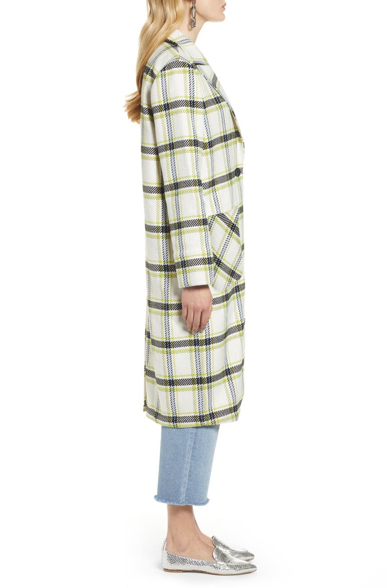 Plaid Coat, Alternate, color, IVORY MULTI CHECK