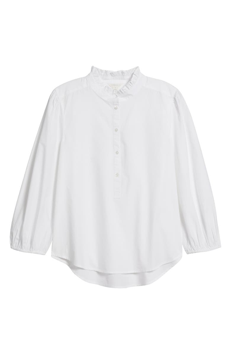 Caslon<sup>®</sup> Ruffle Trim Cotton Poplin Popover, Alternate, color, 