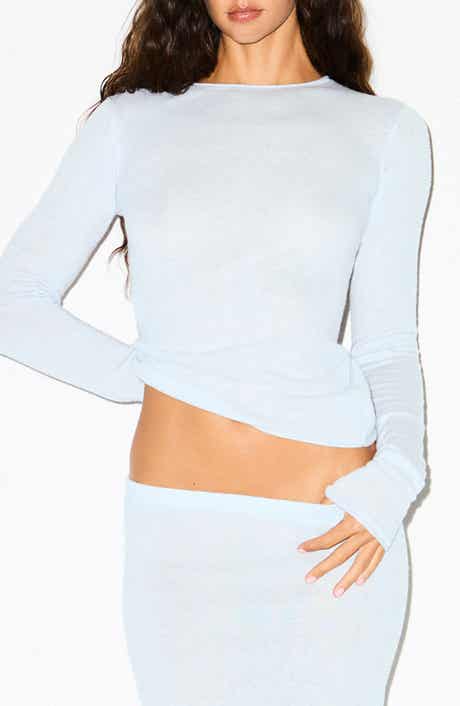 SKIMS Featherweight Cashmere Long Sleeve Top
