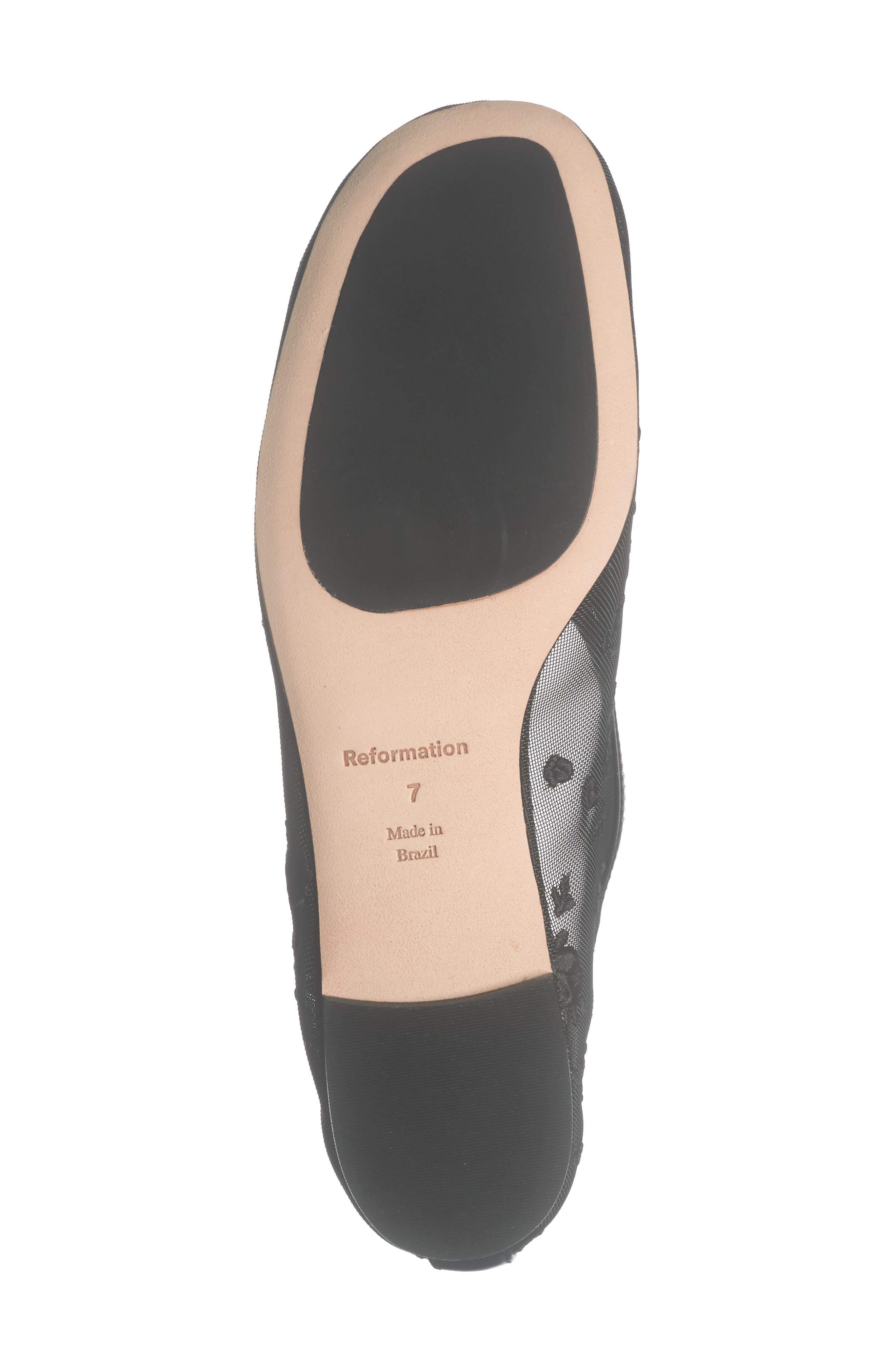 Reformation Britt Mesh Ballet Flat, Alternate, color, 