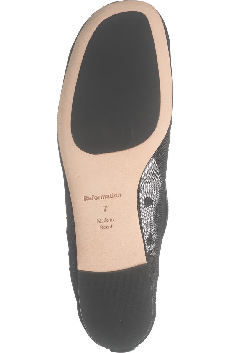 Reformation Britt Mesh Ballet Flat, Alternate, color,