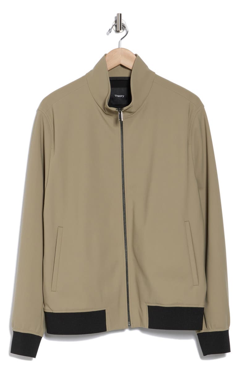 Theory Marco Precision Track Jacket, Alternate, color, Light Olive