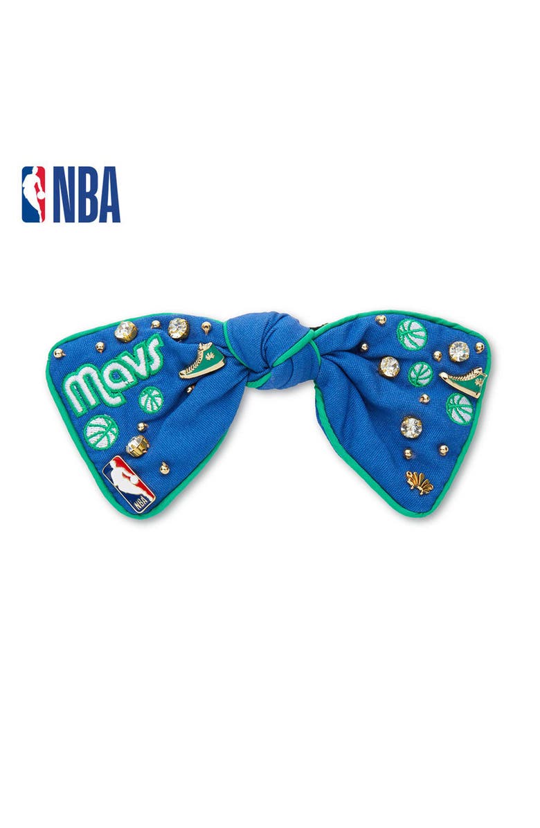 Lele Sadoughi NBA Dallas Mavericks Bow Barrette, Main, color, 