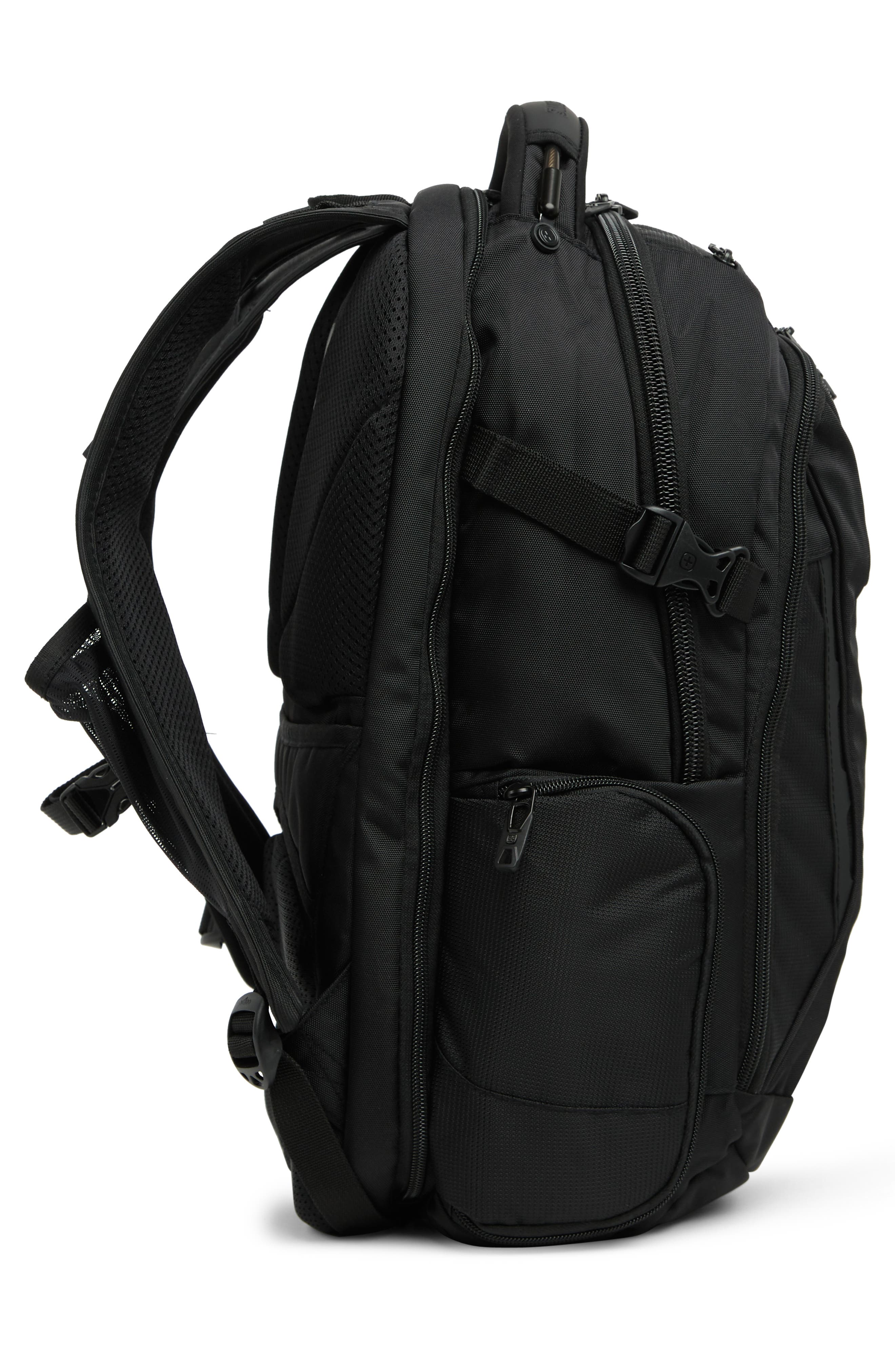 SWISSGEAR USB Scansmart Laptop Backpack, Alternate, color, Tonal Black