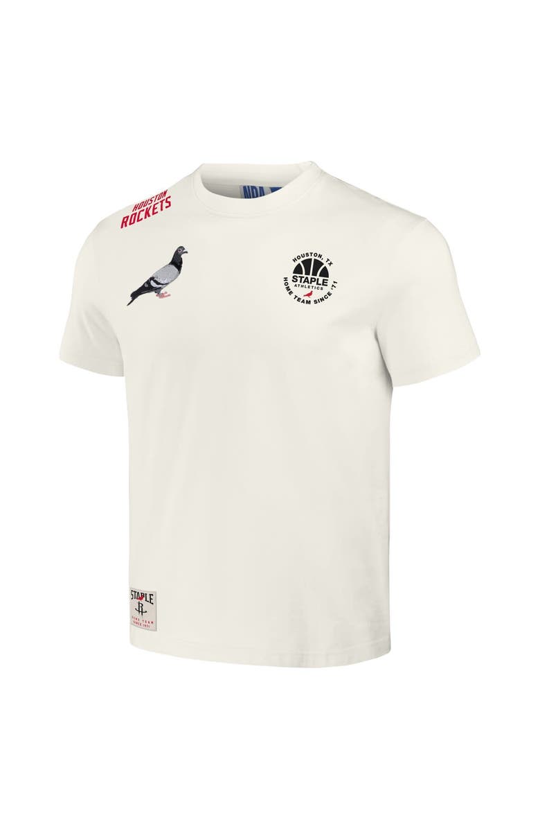 STAPLE Men's NBA x Staple Cream Houston Rockets Home Team T-Shirt, Alternate, color, 