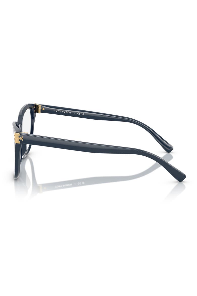 53mm Square Optical Glasses, Alternate, color, DARK BLUE