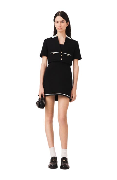 2-in-1 Tweed Dress