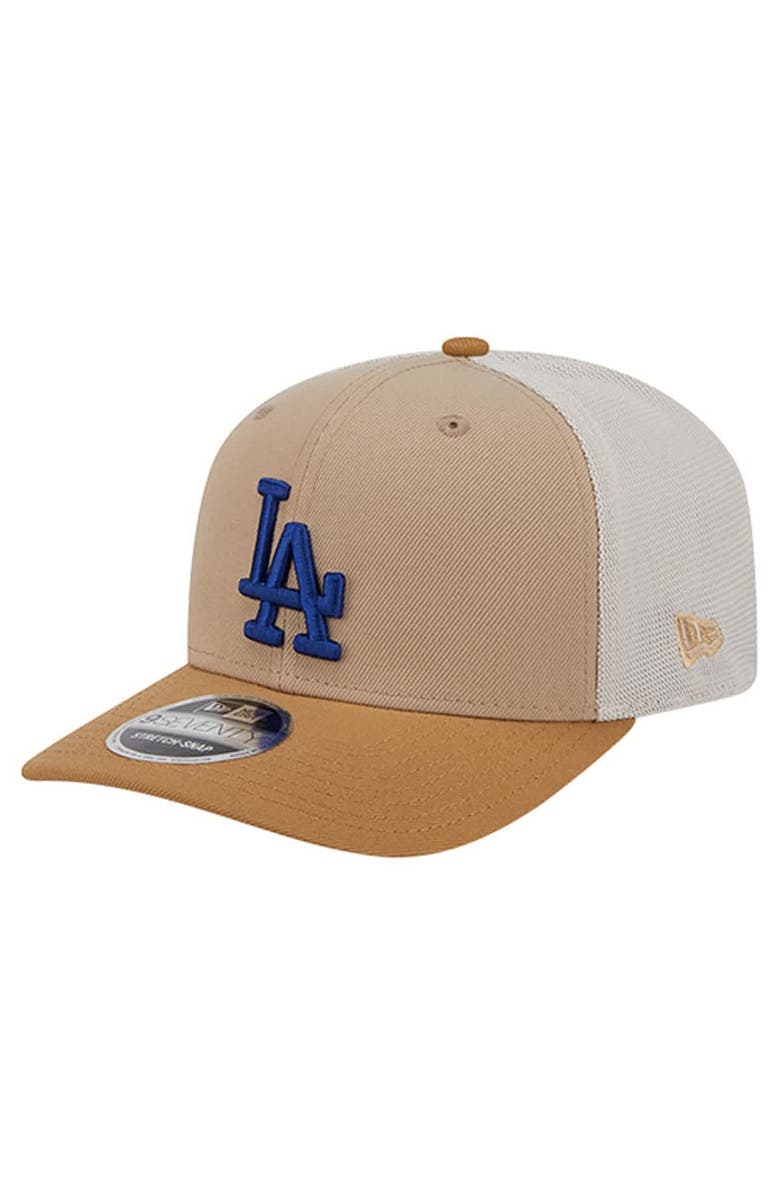 New Era Men's New Era Stone Los Angeles Dodgers 9SEVENTY Trucker Adjustable Hat, Main, color, Stone