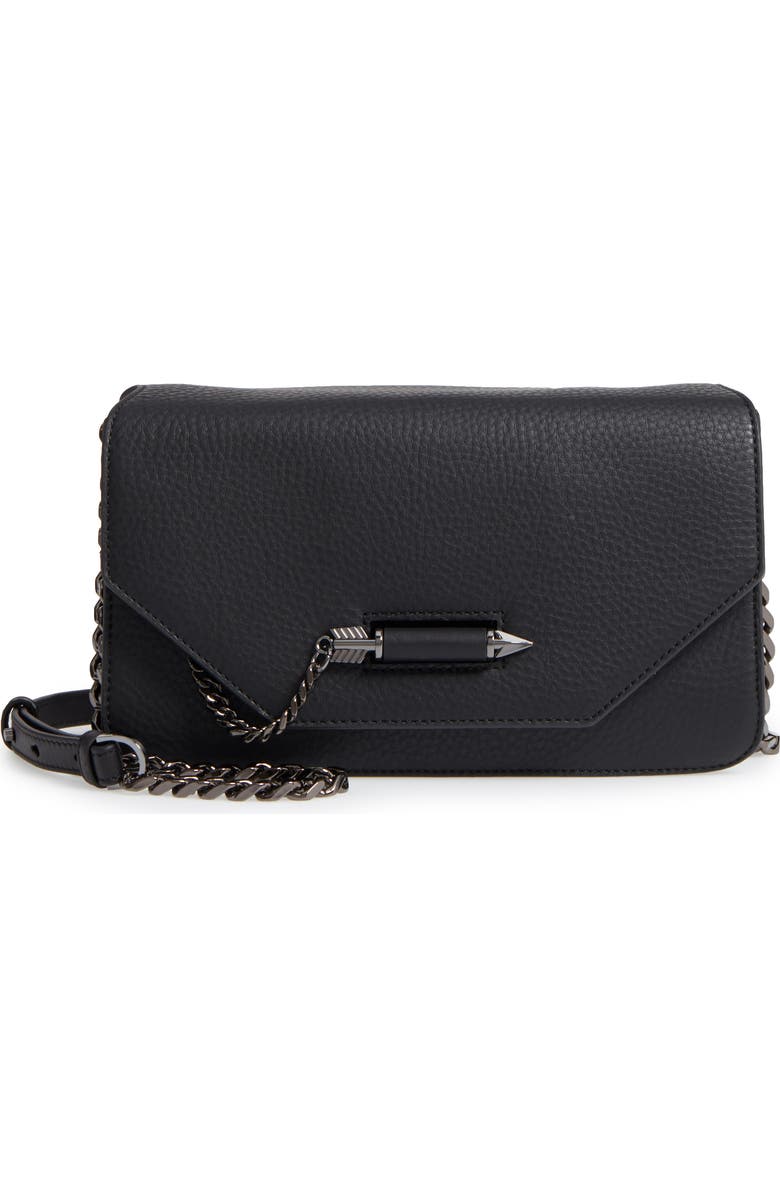 Mackage Cortney Nappa Leather Shoulder/Crossbody Bag, Main, color,
