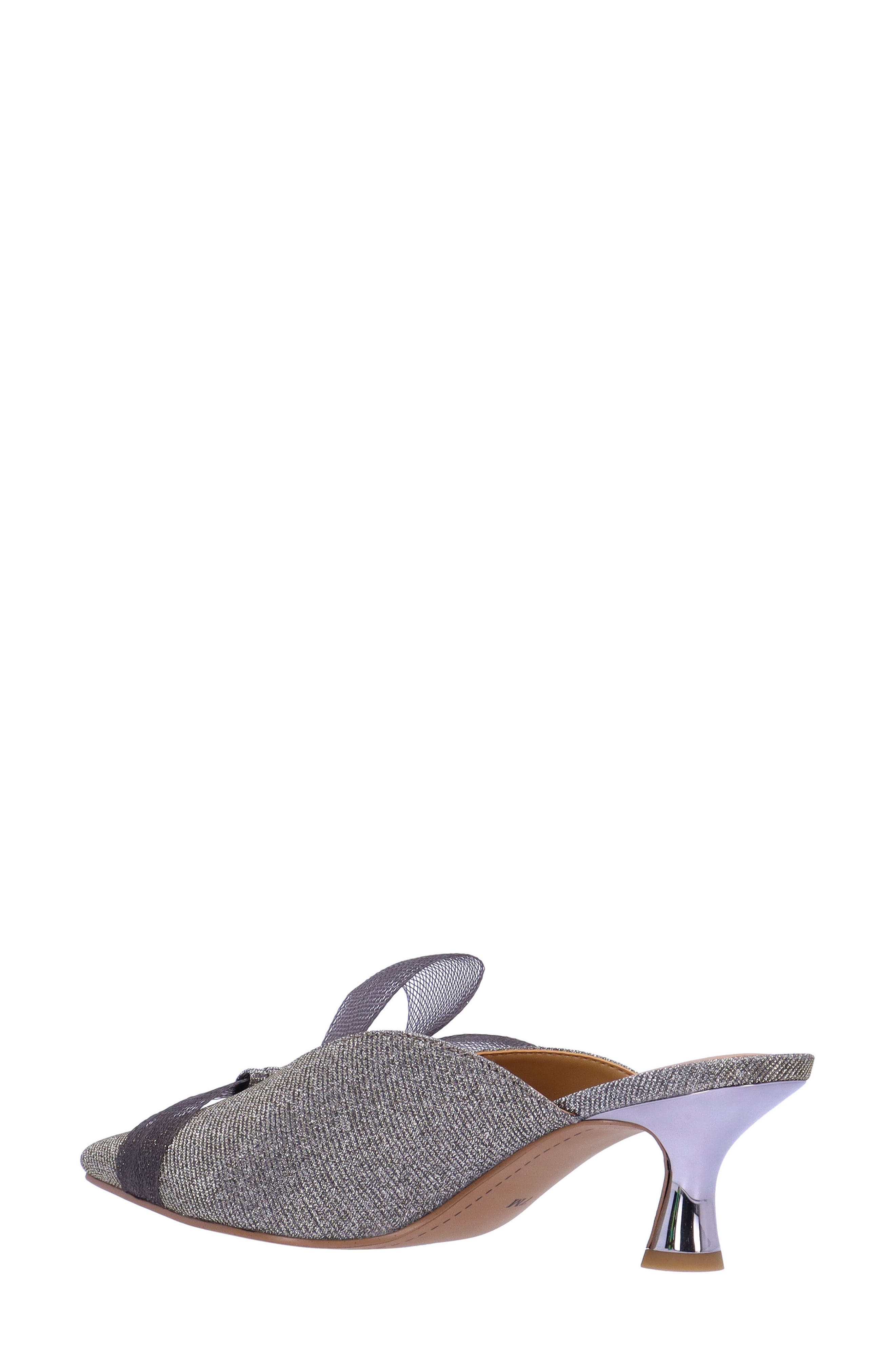 J. Reneé Marteena Kitten Heel Mule, Alternate, color, Pewter