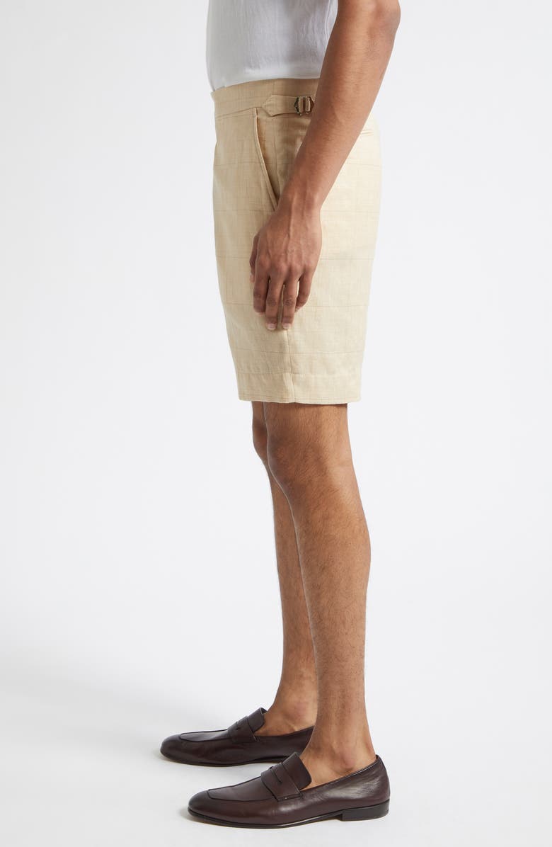 Ralph Lauren Purple Label Gregory Linen-Blend Short, Alternate, color, Classic Tan