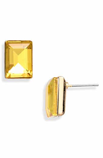 Cara Rectangle Stud Earrings