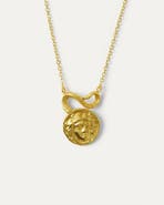 Ottoman Hands Gorgon Medusa Pendant Necklace