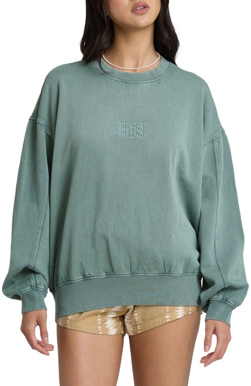 Billabong Kendal Bleached Out Sweatshirt In Blue