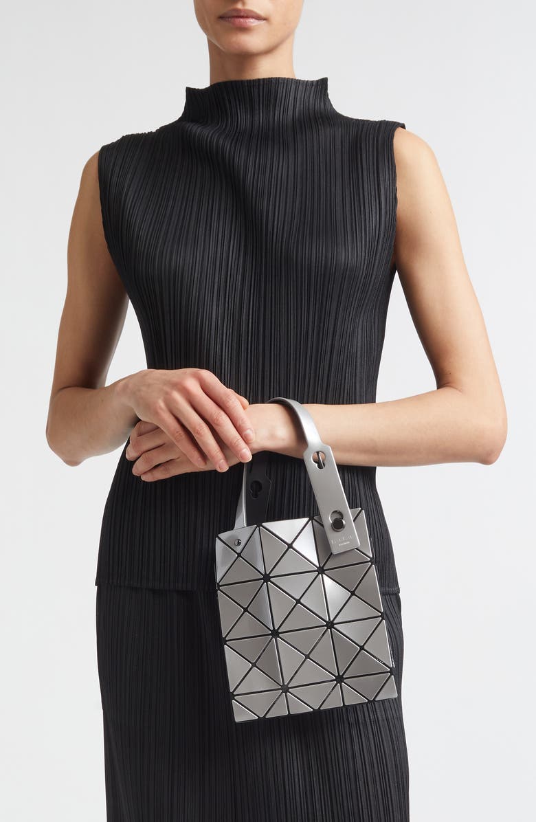 Bao Bao Issey Miyake Carat Top Handle Bag, Alternate, color, Gray