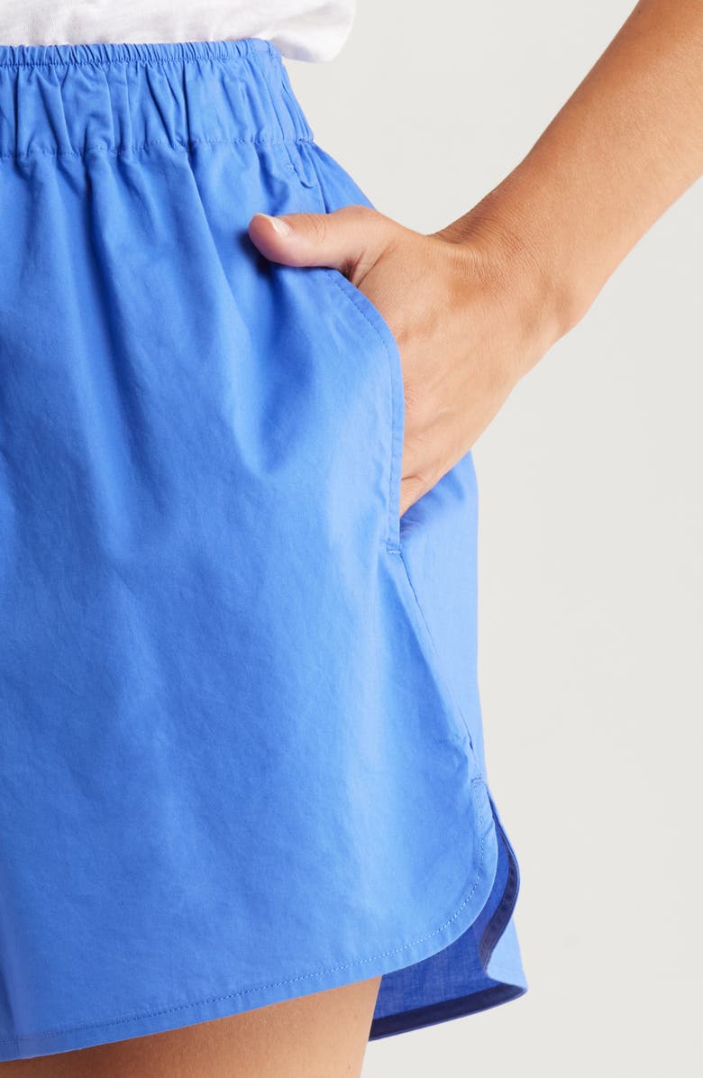 Lunya Airy Cotton Boxer Pajama Shorts, Alternate, color, Athenian Blue