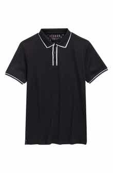 DENIM AND FLOWER Kids' Tipped Cotton Knit Polo