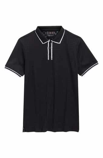 DENIM AND FLOWER Kids' Tipped Cotton Knit Polo