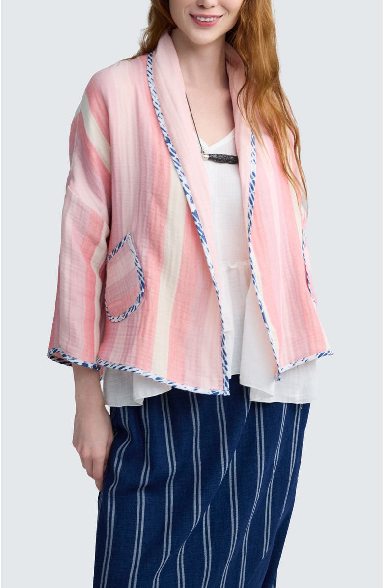 LUUKAA Sorrel Reversible Muslin Jacket, Main, color, Original Pink