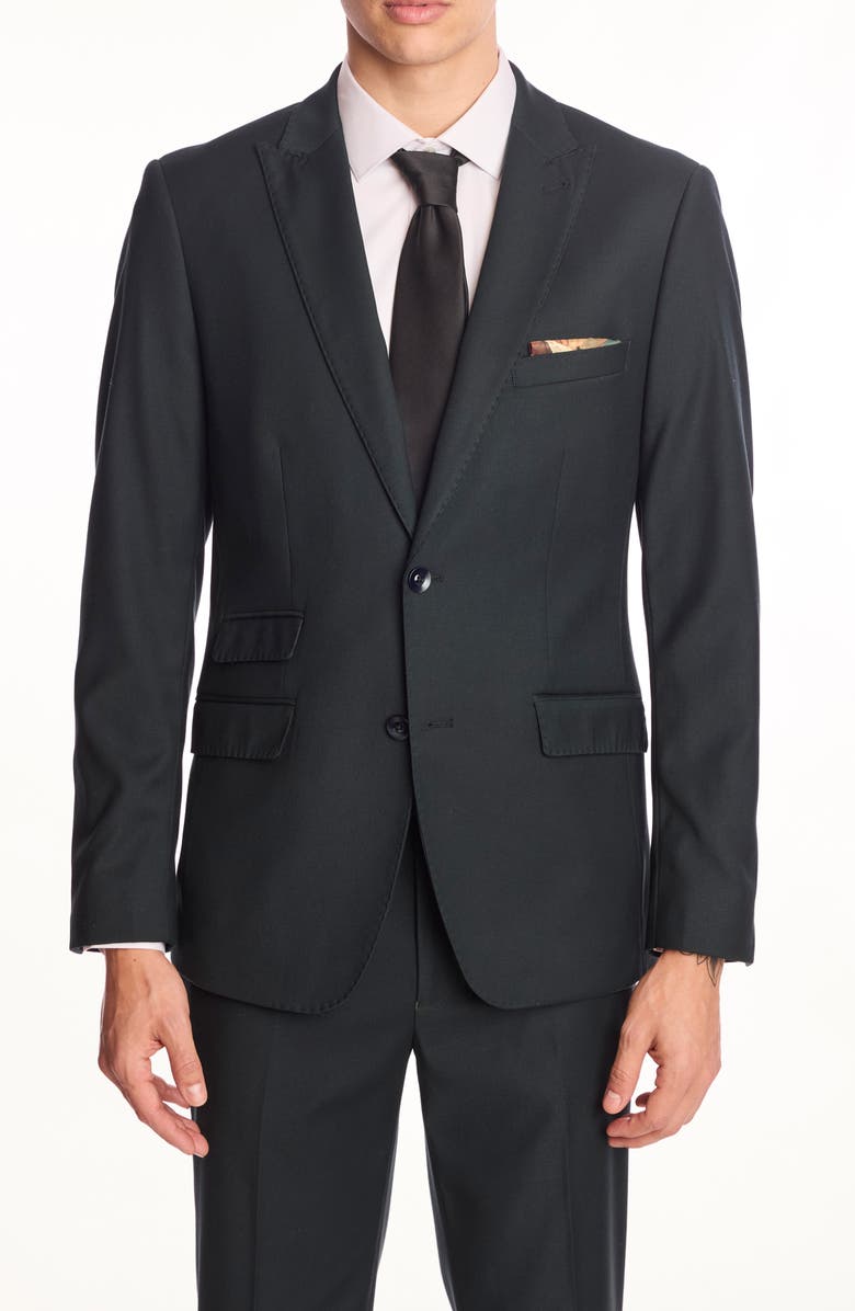 PAISLEY & GRAY Ashton Slim Fit Blazer, Main, color, Dark Forest Green