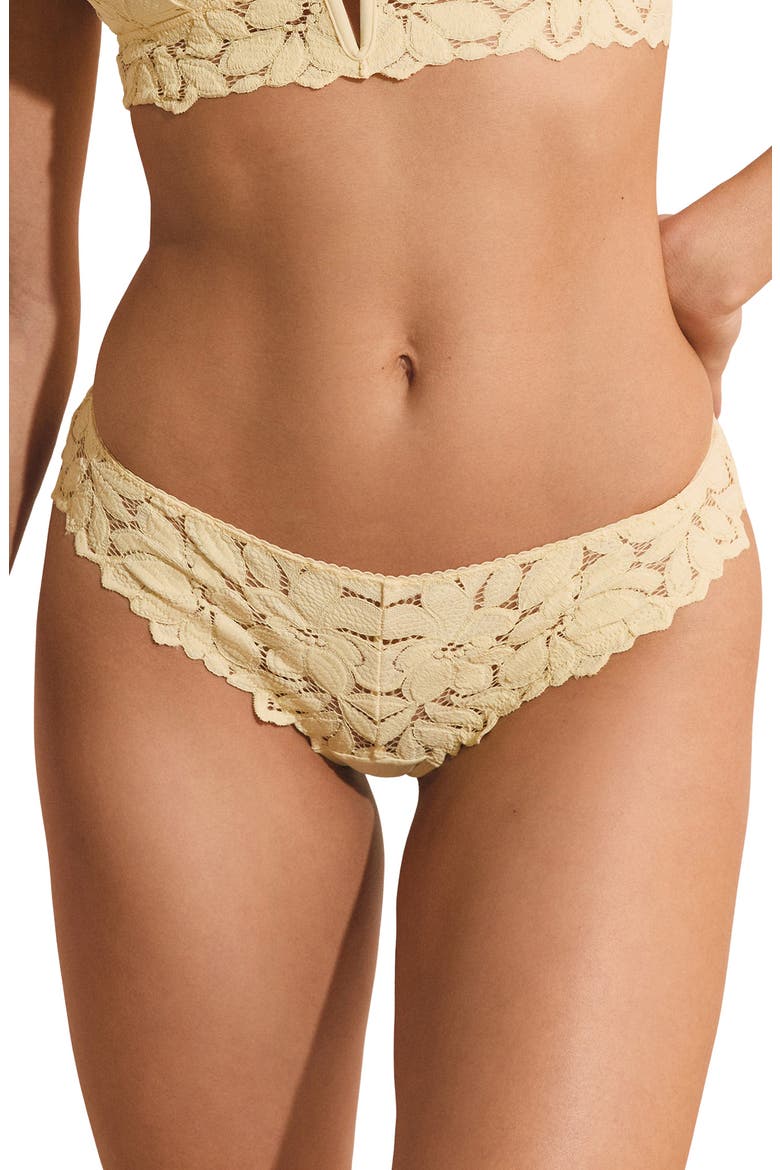 Celeste Lace Tanga Thong, Main, color, VANILLA