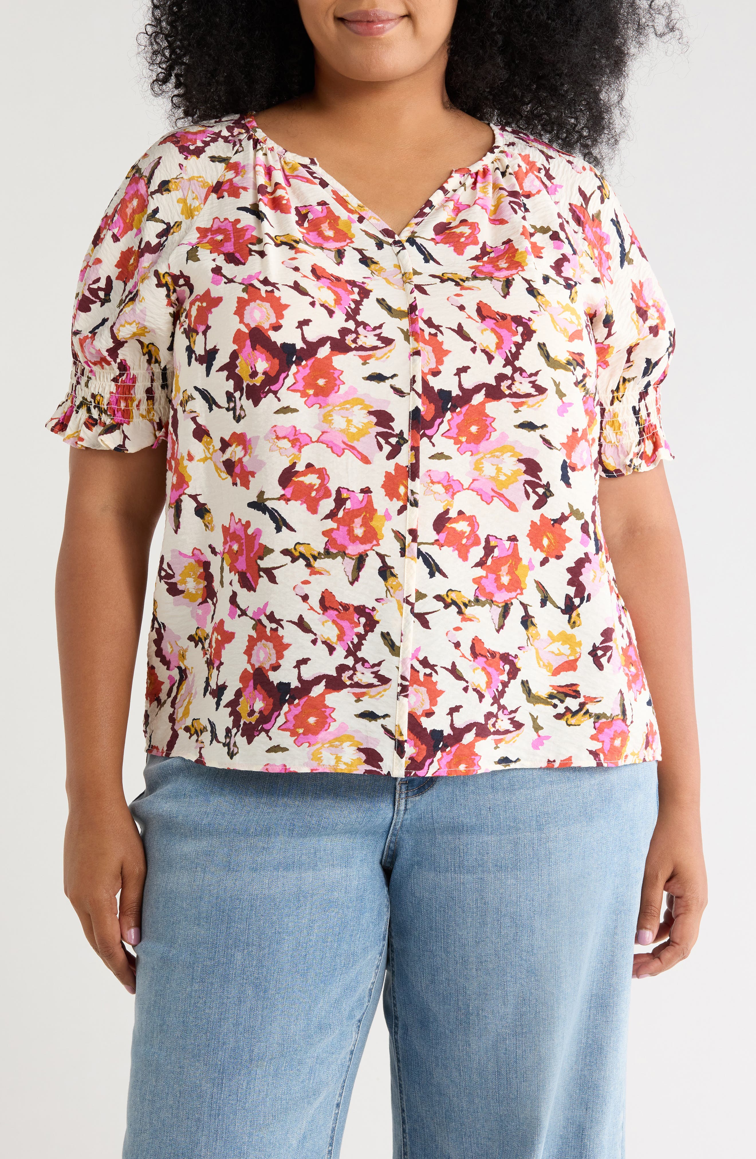 Short Sleeve Woven Top