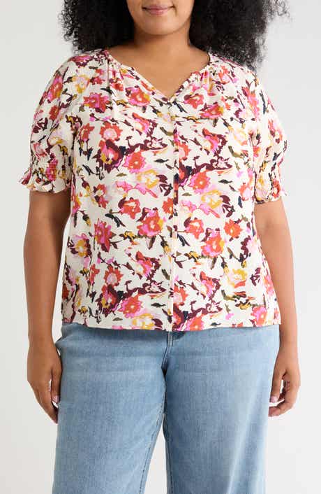 Short Sleeve Woven Top