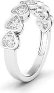 HauteCarat Bezel Heart Lab Created Diamond Ring