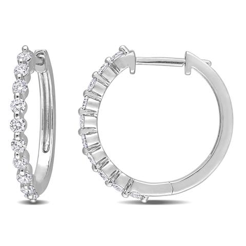 Lab-Grown Diamond Hoop Earrings