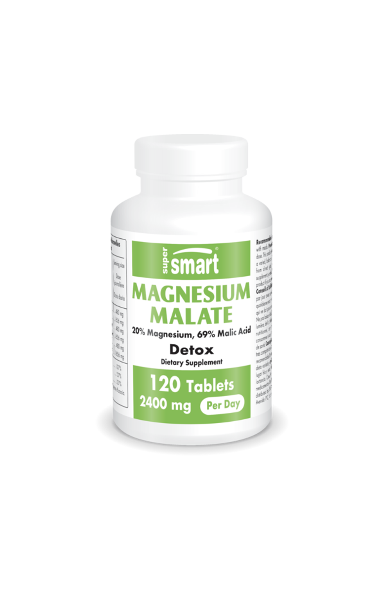 SuperSmart Magnesium Malate 2400mg, Main, color, NO COLOR