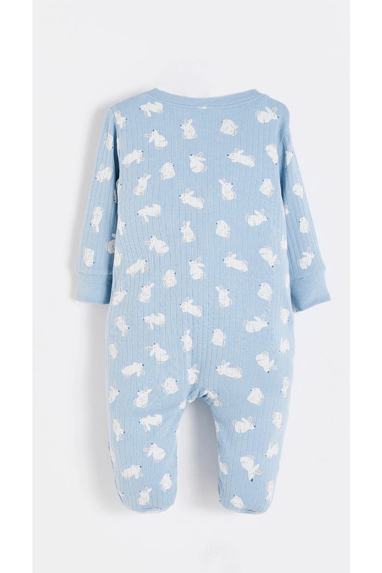 Hoppers Zip Footed Pajama for Infant, Alternate, color, LIGHT-BLUE
