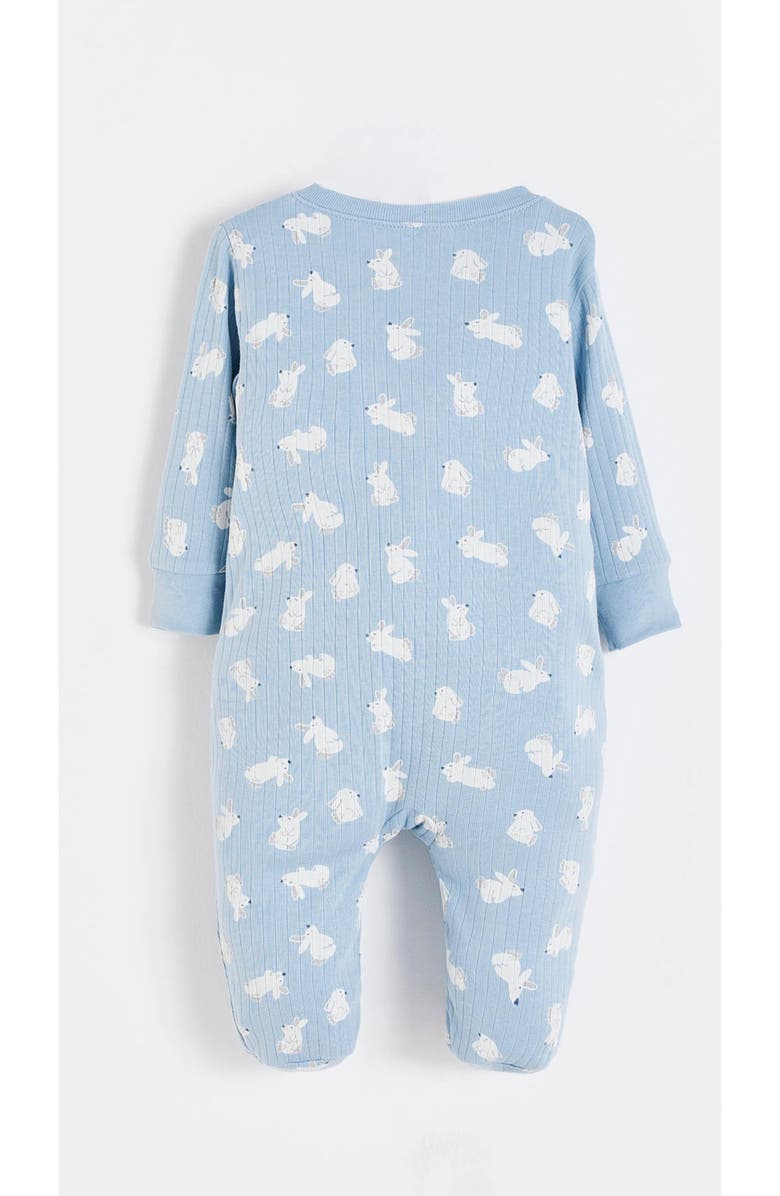 Babycottons Hoppers Zip Footed Pajama for Infant, Alternate, color, Light-Blue