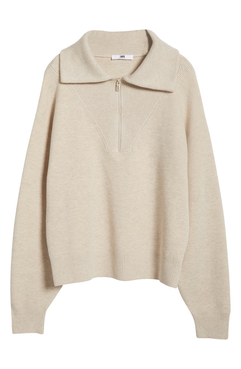 Lunya Cottonsilk<sup>™</sup> Organic Cotton Blend Half Zip Pullover, Alternate, color, 