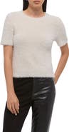 Helmut Lang Eyelash Faux Fur Crop Top