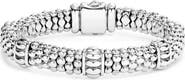 LAGOS Fluted Station Caviar Rope Bracelet