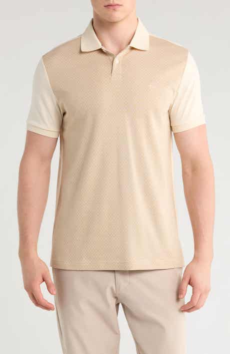 Original Penguin Geometric Jacquard Cotton Jersey Polo