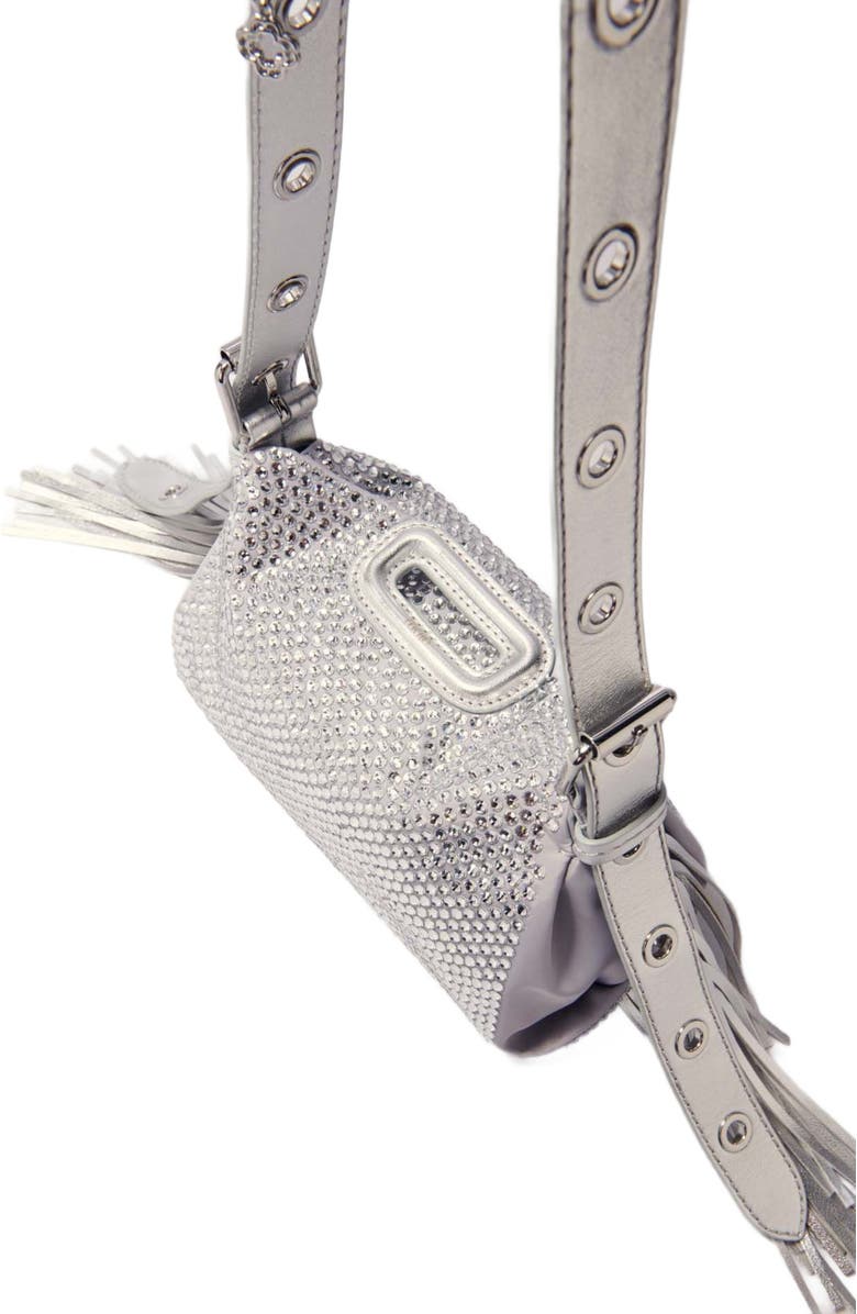 maje Miss M Mini rhinestone bag, Alternate, color,