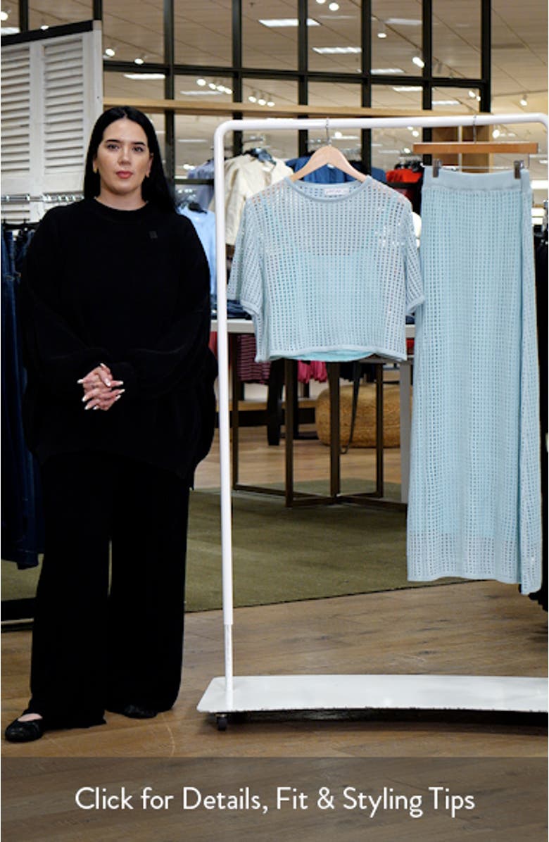 Kinnie Open Stitch Sweater & Skirt Set, sales video thumbnail