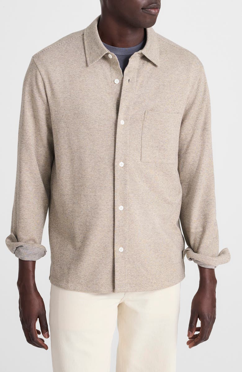 Madewell The Devoe Button-Up Shirt, Main, color, Twill Fatigue Khaki