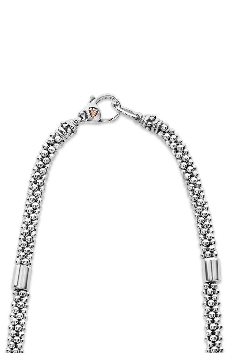 LAGOS Sterling Silver & 18K Gold Rope Necklace, Alternate, color, 