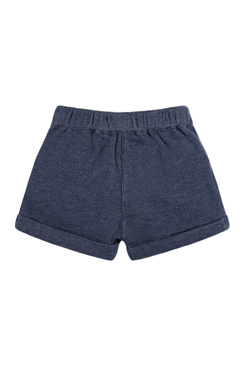 Girls' Fleece Dress Short, Toddler, Alternate, color, Navy Herringbone Fleece