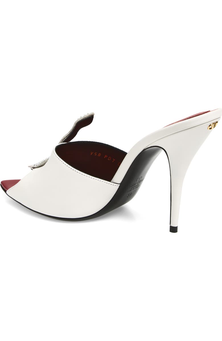 Valentino Garavani Coeur Vipère Sandal, Alternate, color, White