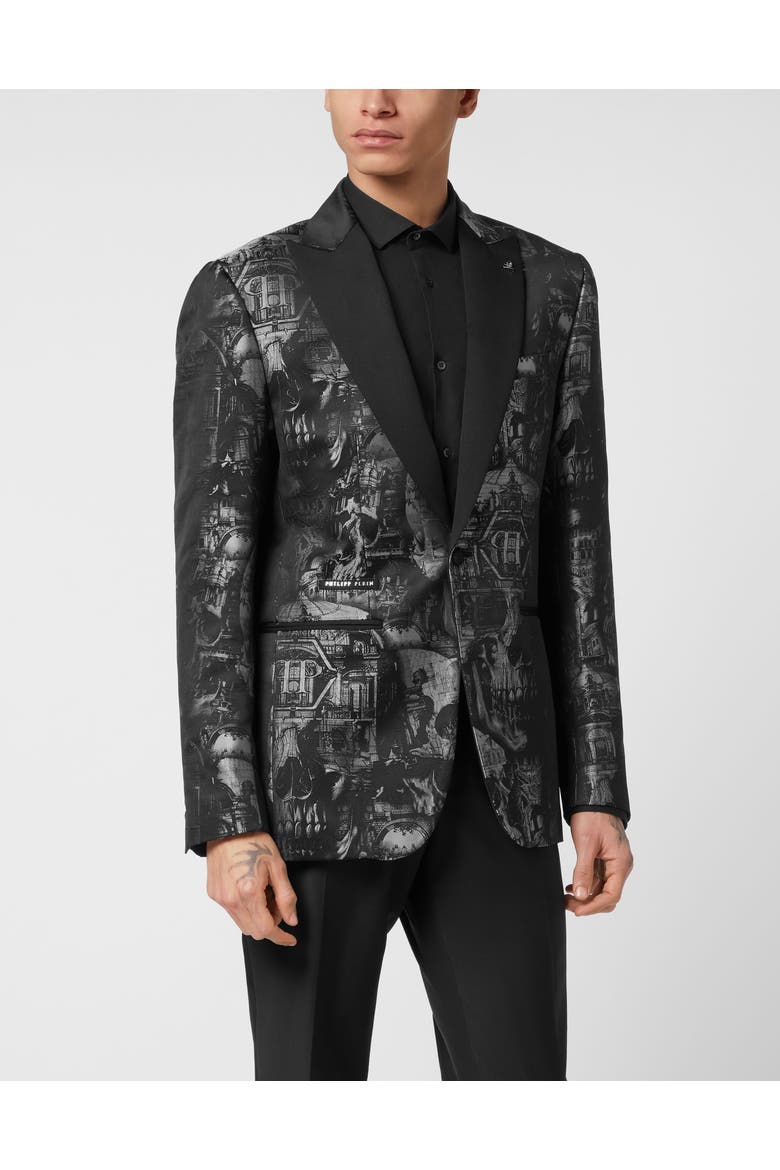 Blazer Lord Fit Skull Men, Main, color, black