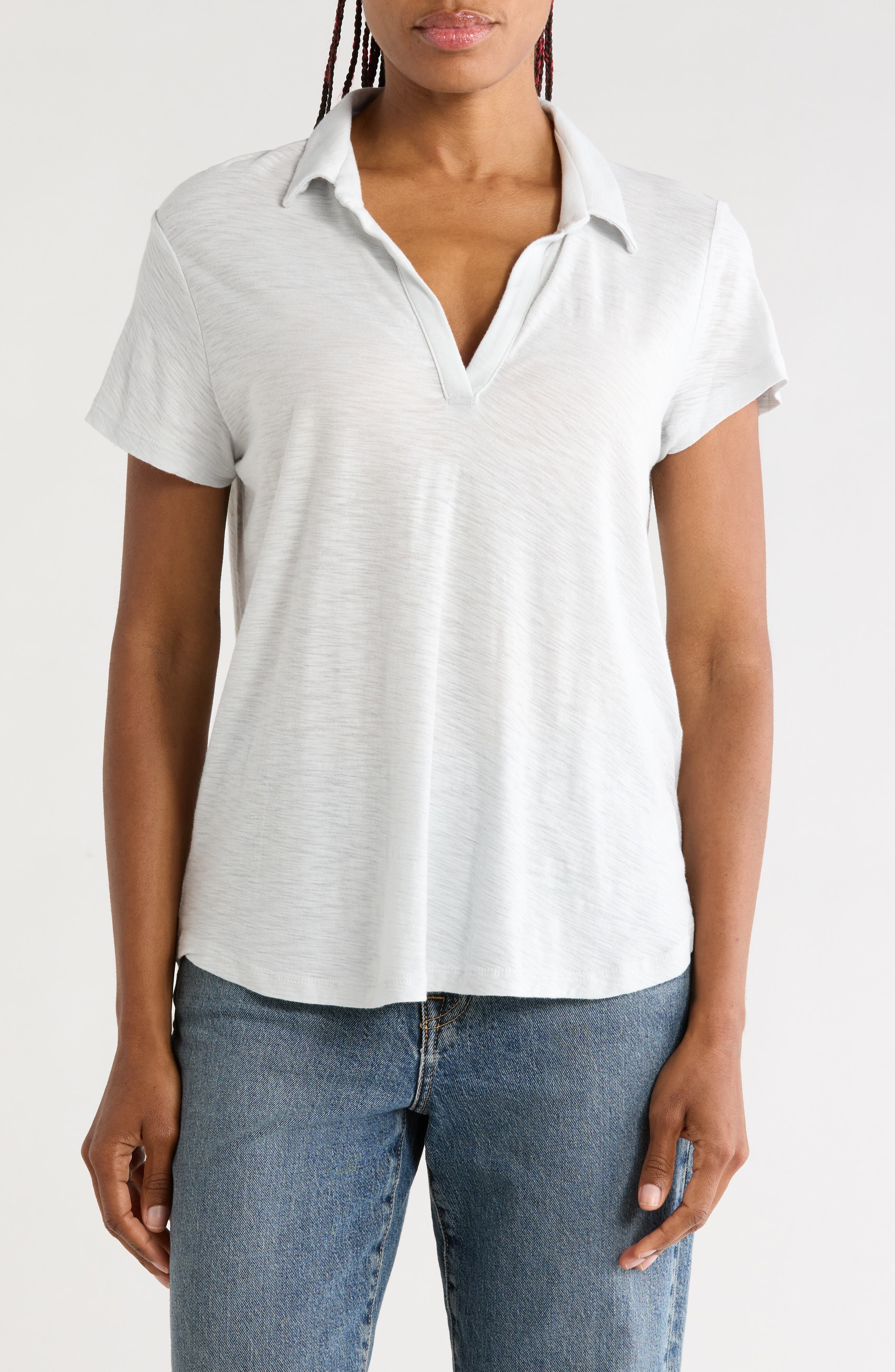Curved Hem Polo