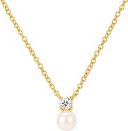 Untamed Petals Sloane Pearl and Crystal Necklace